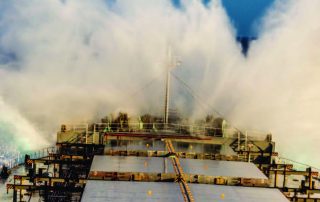 Bulk carrier in storm 7